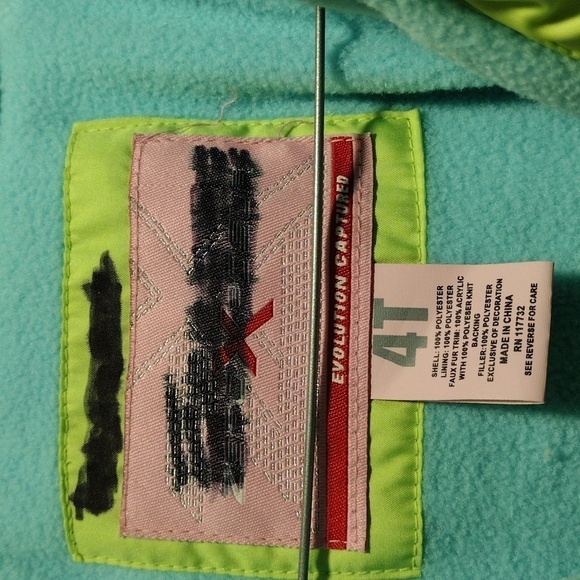 ZeroXposur Girls' Green Coat, Scarf, mittens and Hooded Coat, Size 4T - Zipper - Picture 7 of 12